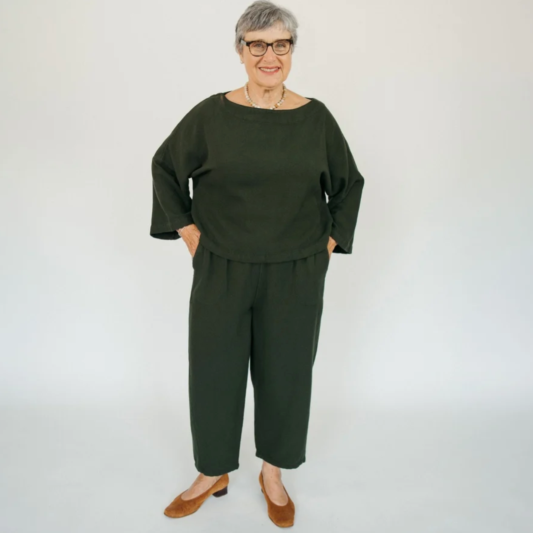 Pokoloko - Loft Cotton Crop Bell Sleeve Top