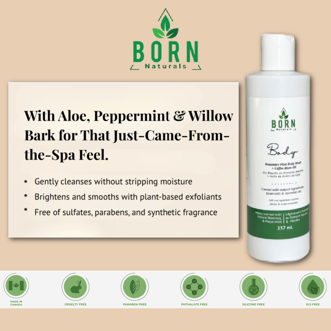 Born Naturals BODY Rosemary Peppermint Daily Wash