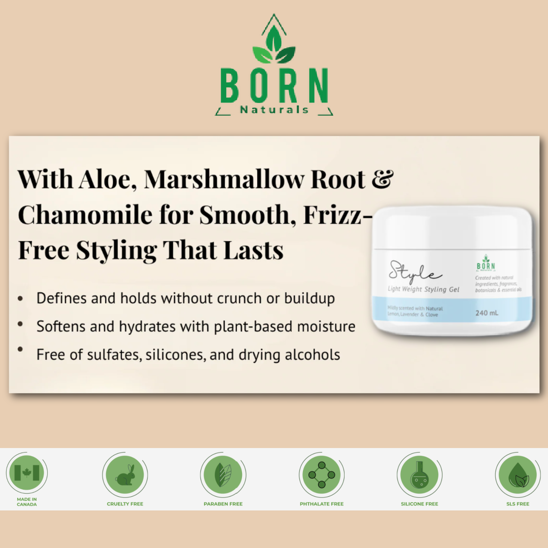 Born Naturals STYLE Lightweight Styling Gel