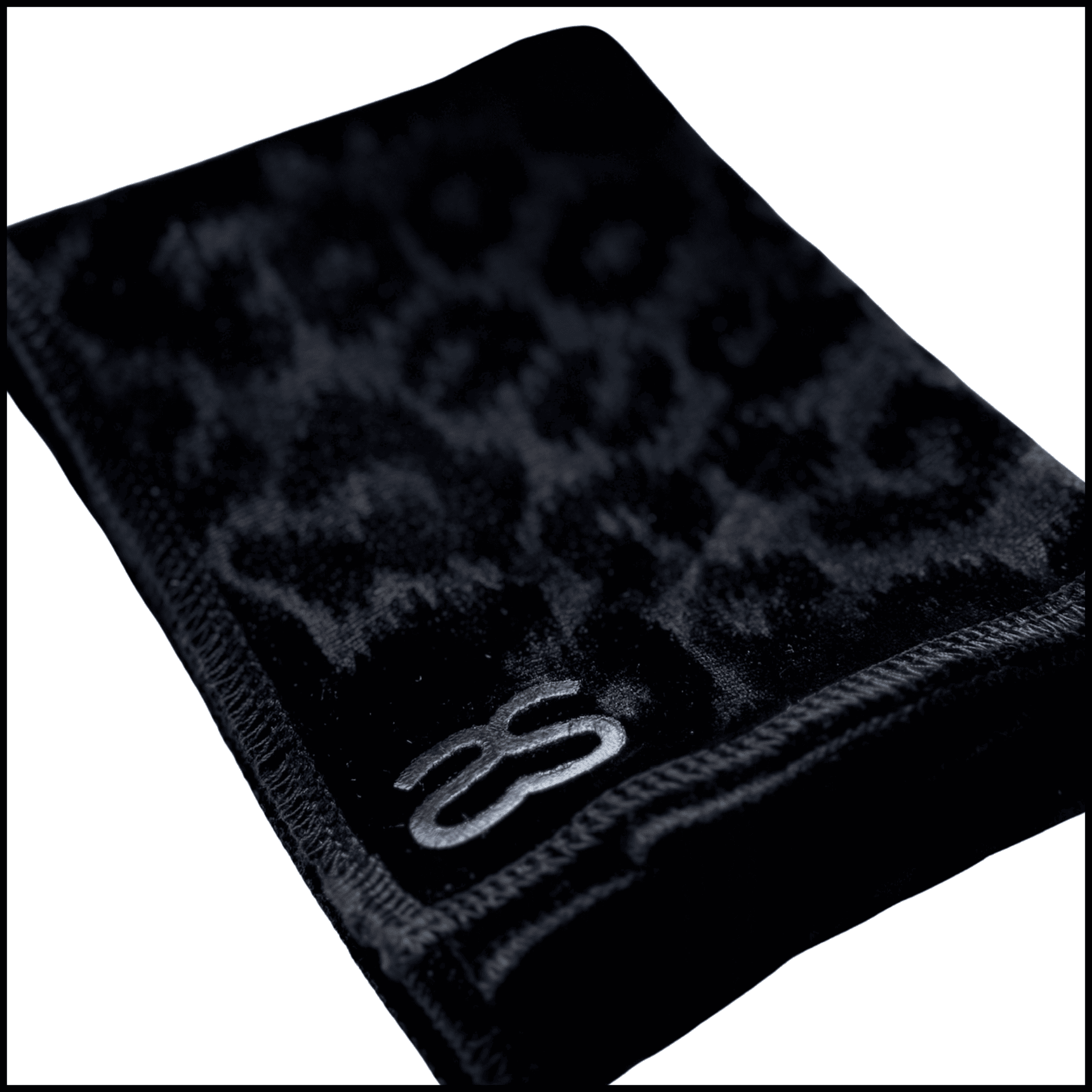 SeatSquare BLACK JAGUAR PRINT + Suede Carry Pouch