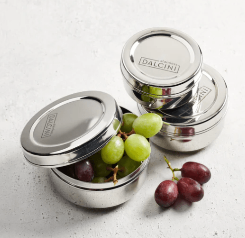 Dalcini Stainless Round Snack Trio