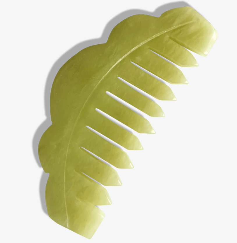 Happy Gua Sha Jade Comb