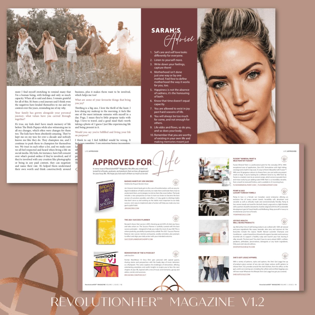 RevolutionHer™ Magazine V1.2 featuring Sarah Nicole Landry