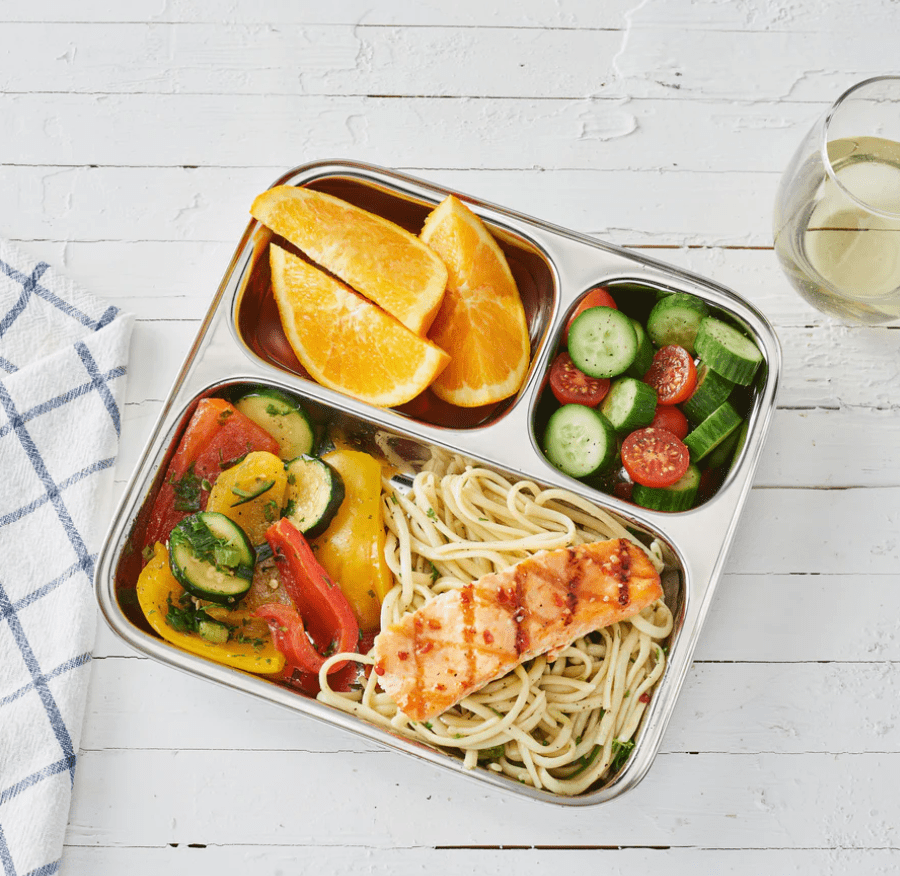 Dalcini Stainless 3-Section Plate