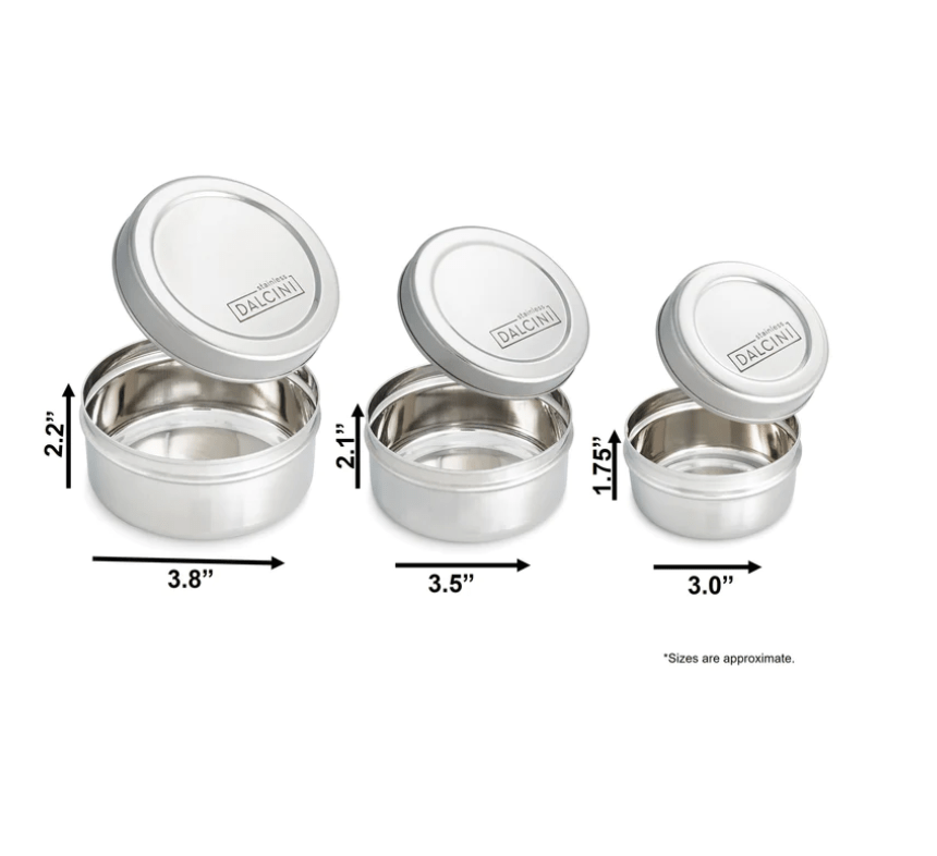 Dalcini Stainless Round Snack Trio
