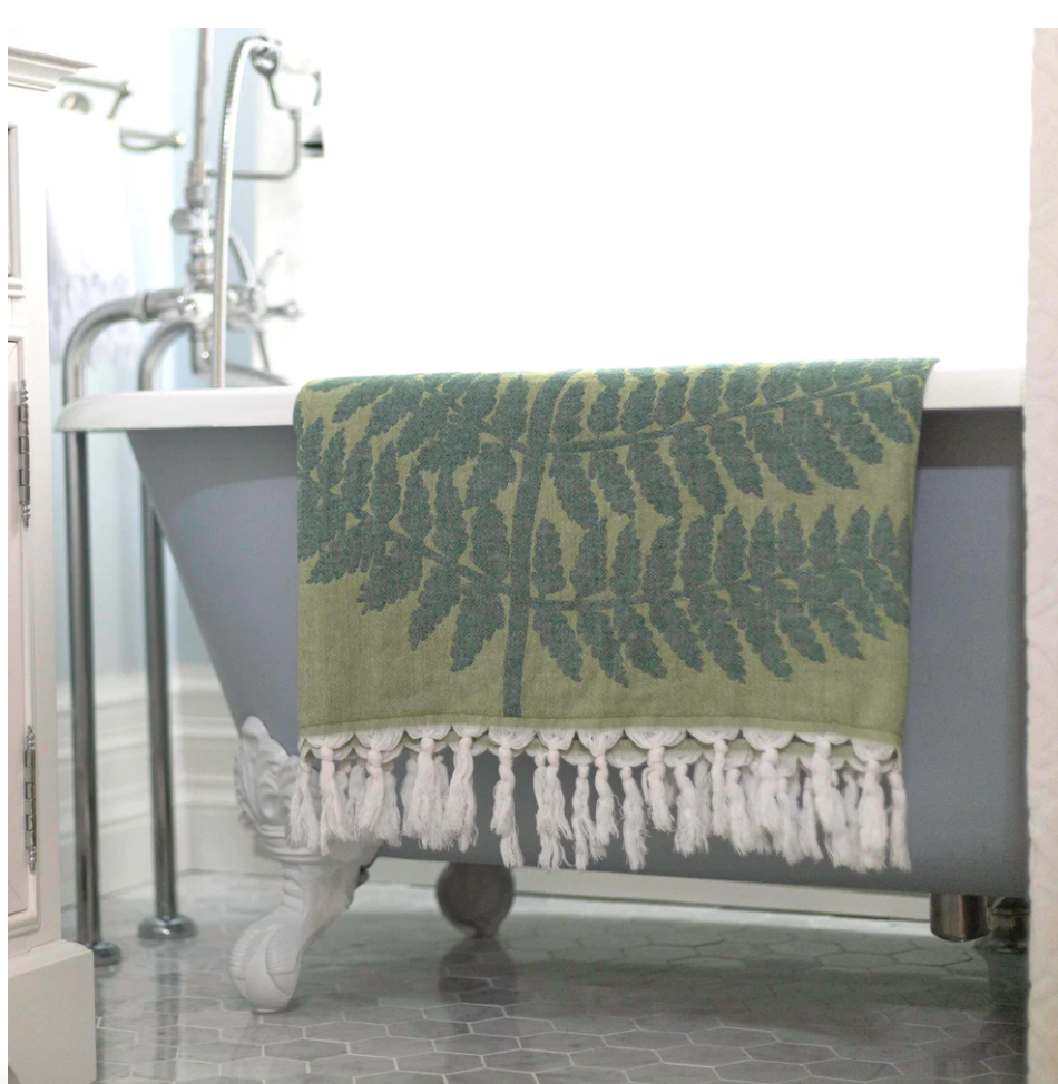 Pomp & Sass Turkish Body Towel - Fern Green