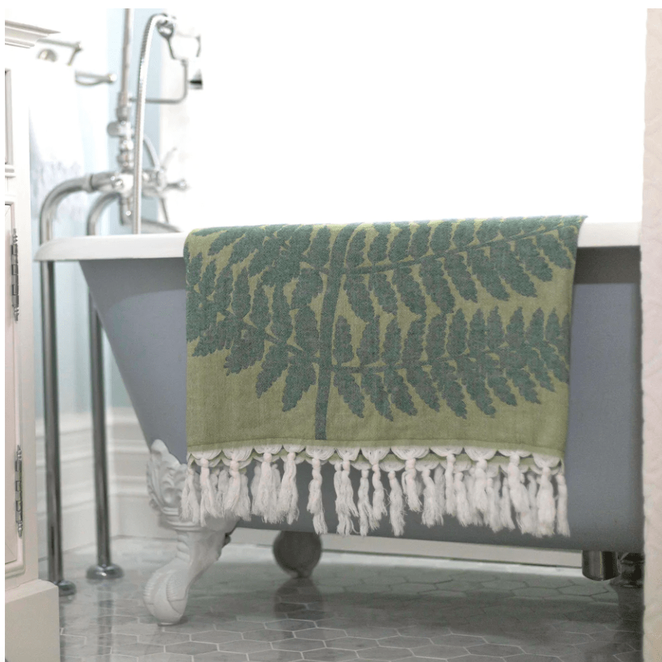 Pomp & Sass Turkish BODY Towel - Fern Green