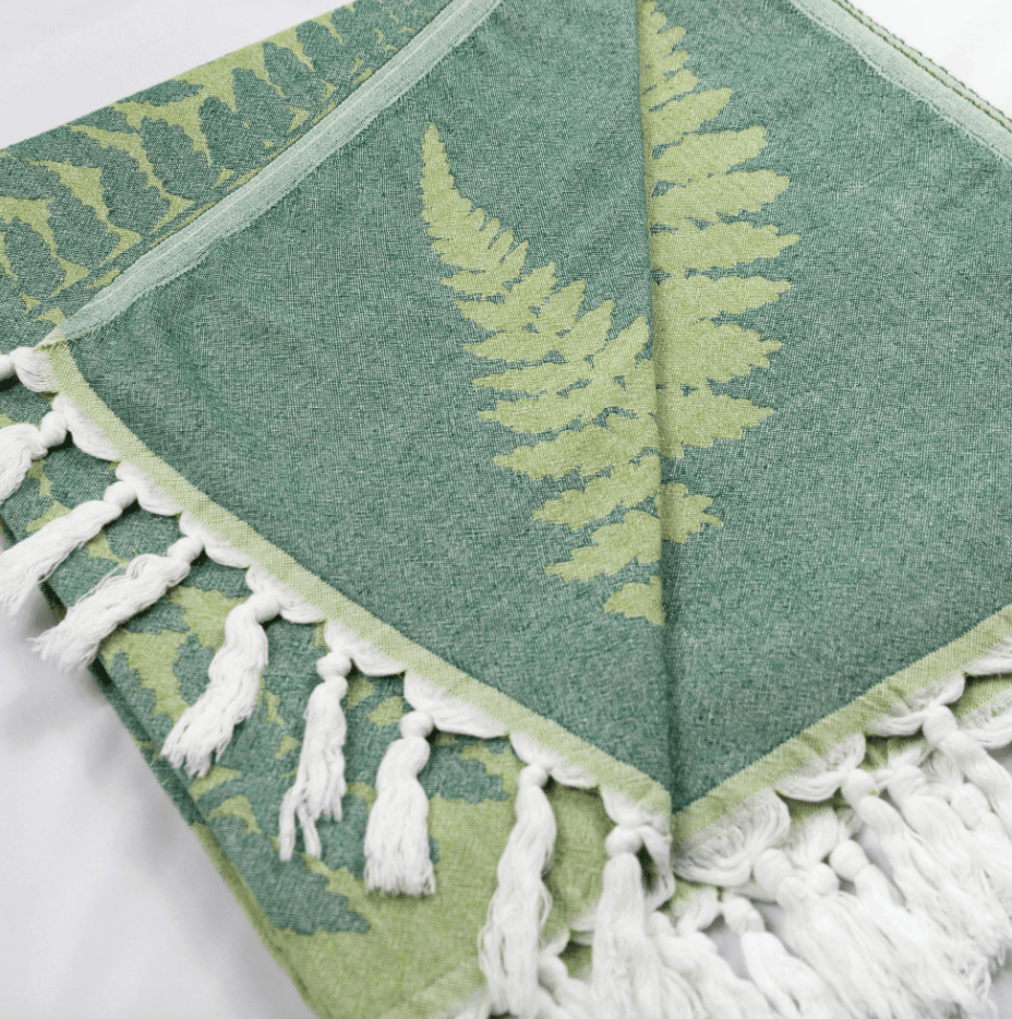 Pomp & Sass Turkish Body Towel - Fern Green