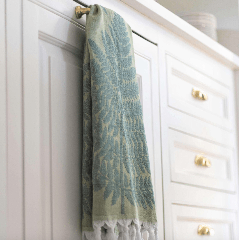 Pomp & Sass Turkish Hand Towel - Fern Green