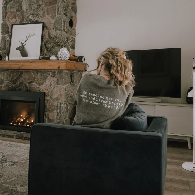 Canoe & Lake Waffle Long Sleeve