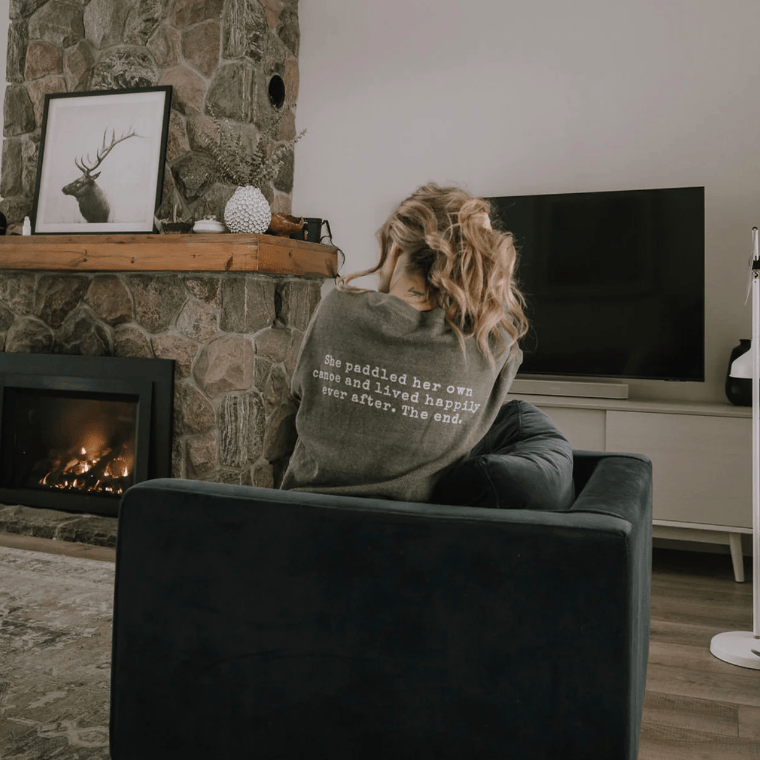Canoe & Lake Waffle Long Sleeve