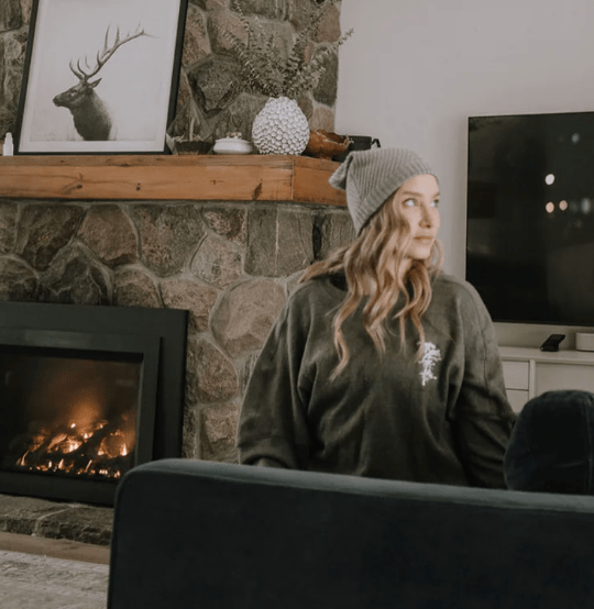 Canoe & Lake Waffle Long Sleeve