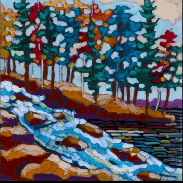 Janet Horne Cozens Fine Art - Rushing By The Crowd (Framed, 10x10)