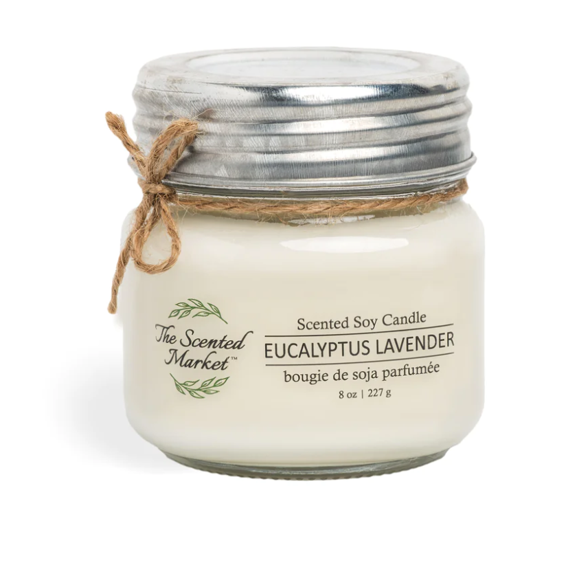 The Scented Market - Eucalyptus Lavender Soy Wax Candle