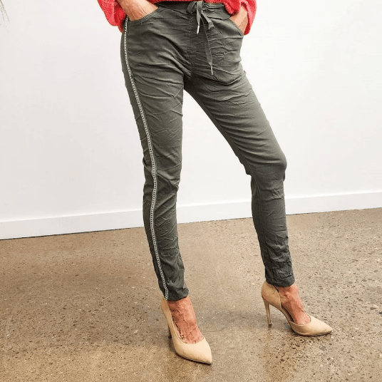 BAZ Apparel - Magic Stretch Joggers with Studs