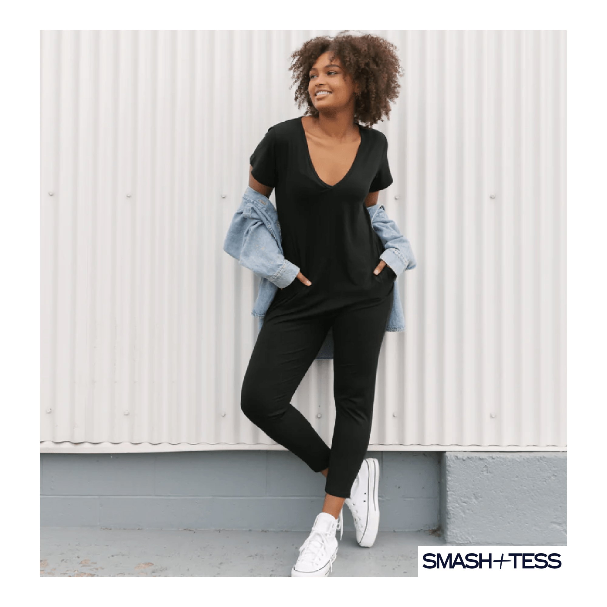 Smash + Tess Sunday Romper Black