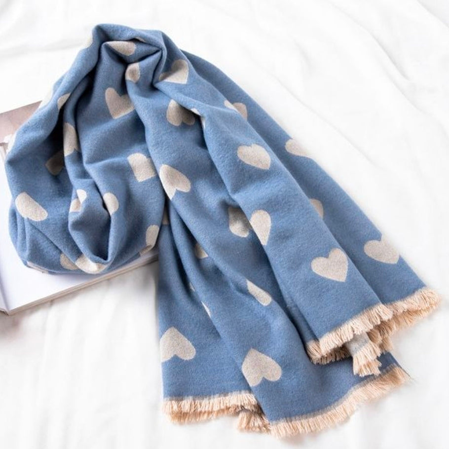 BAZ Heart Blanket Scarf