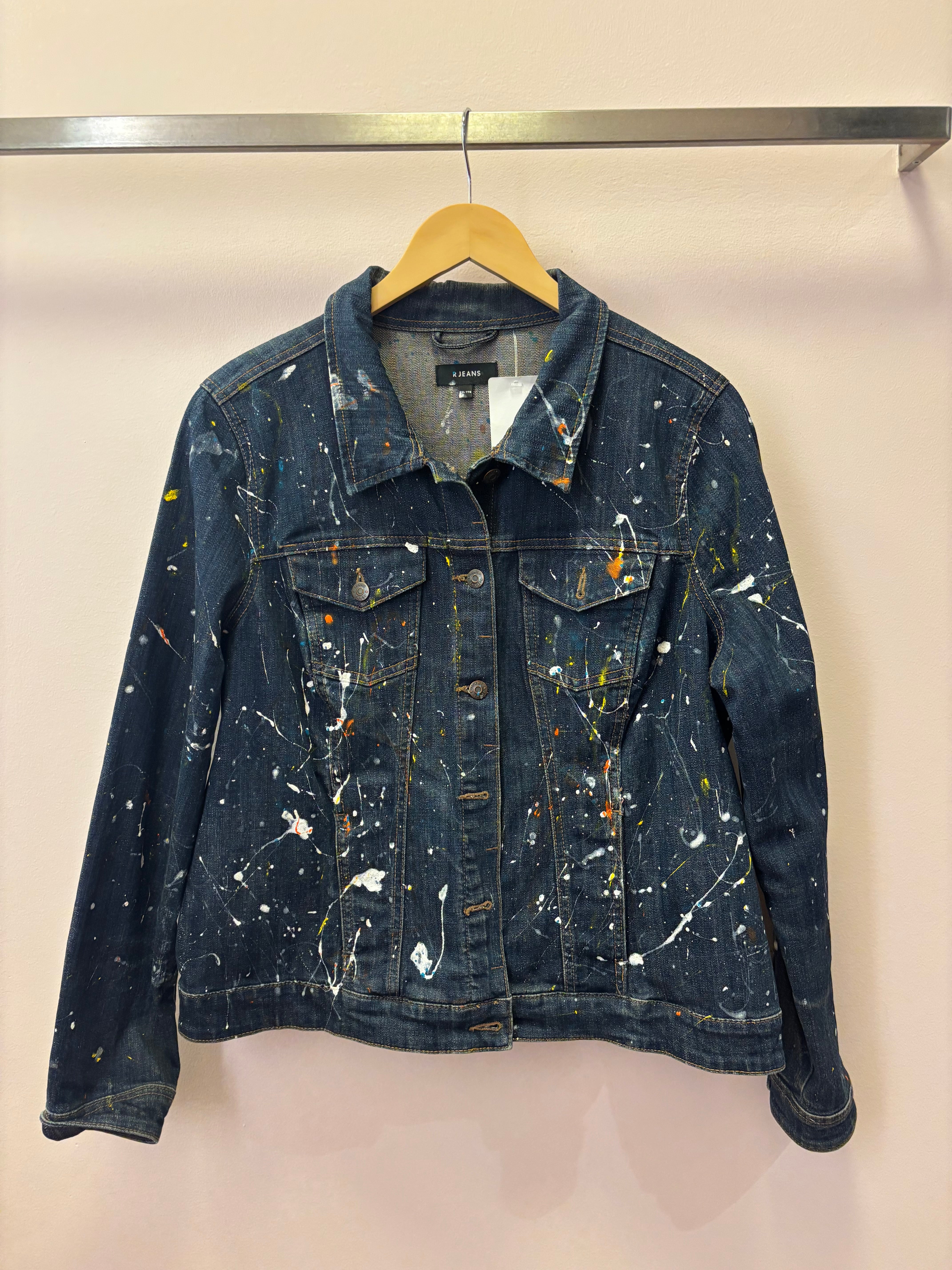 Shar-J Experience - Wearable Art Upcycled Denim Jacket