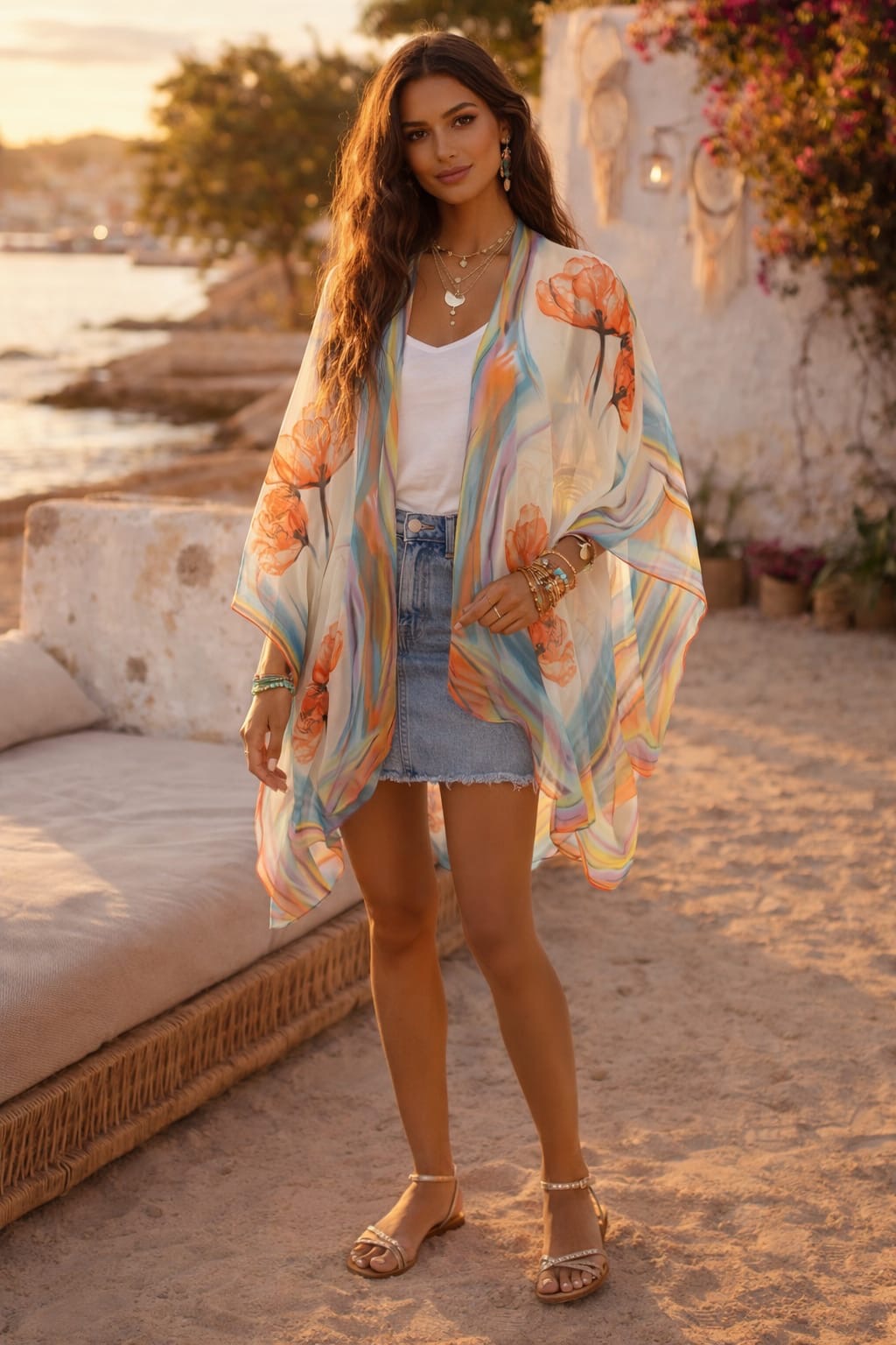 BAZ Kimono - Watercolour Floral