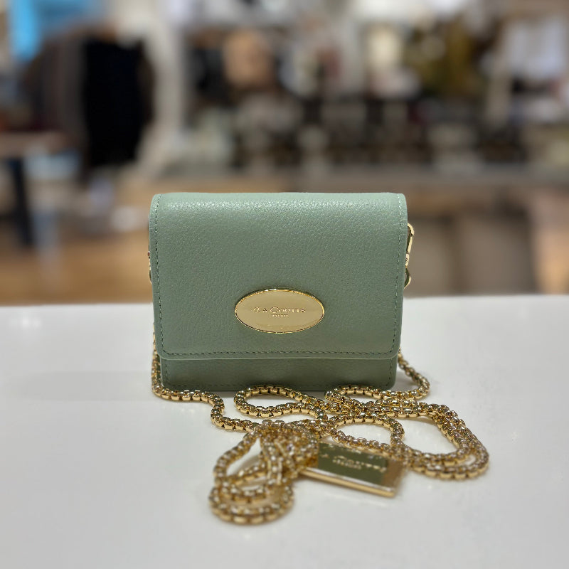 LA COUTTS "Jade" Mini Crossbody with Chain
