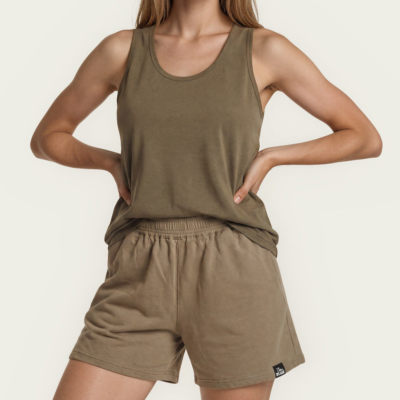 Olive + Splash Bamboo Tank Top