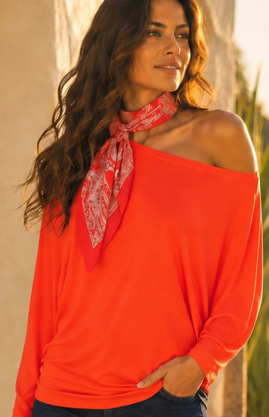 BAZ Bella Batwing Top with Long Sleeves - PREORDER Fall 2026