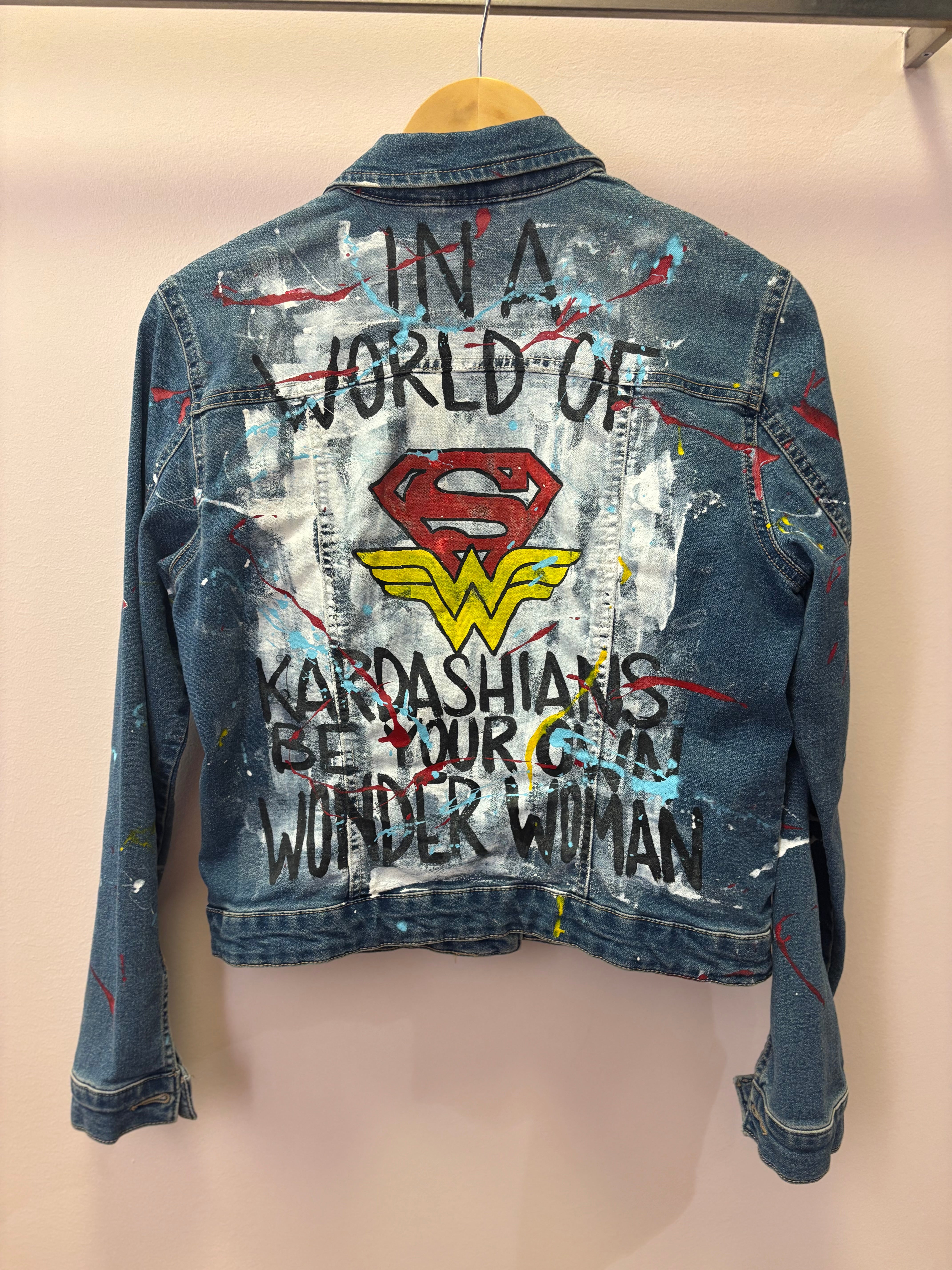Shar-J Experience - Wearable Art Upcycled Denim Jacket