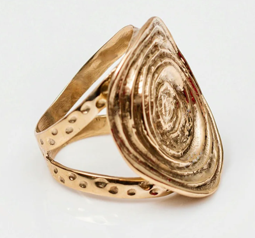 Love Not Fear ANAIS Brass Ring