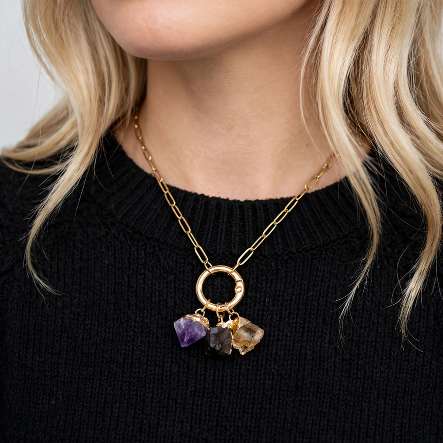 Mayuri's Beads - ARIES Trinity Birthstone Necklace