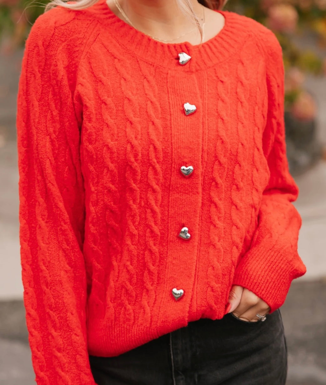 Smash & Tess BELLA Cardigan - Santa Red