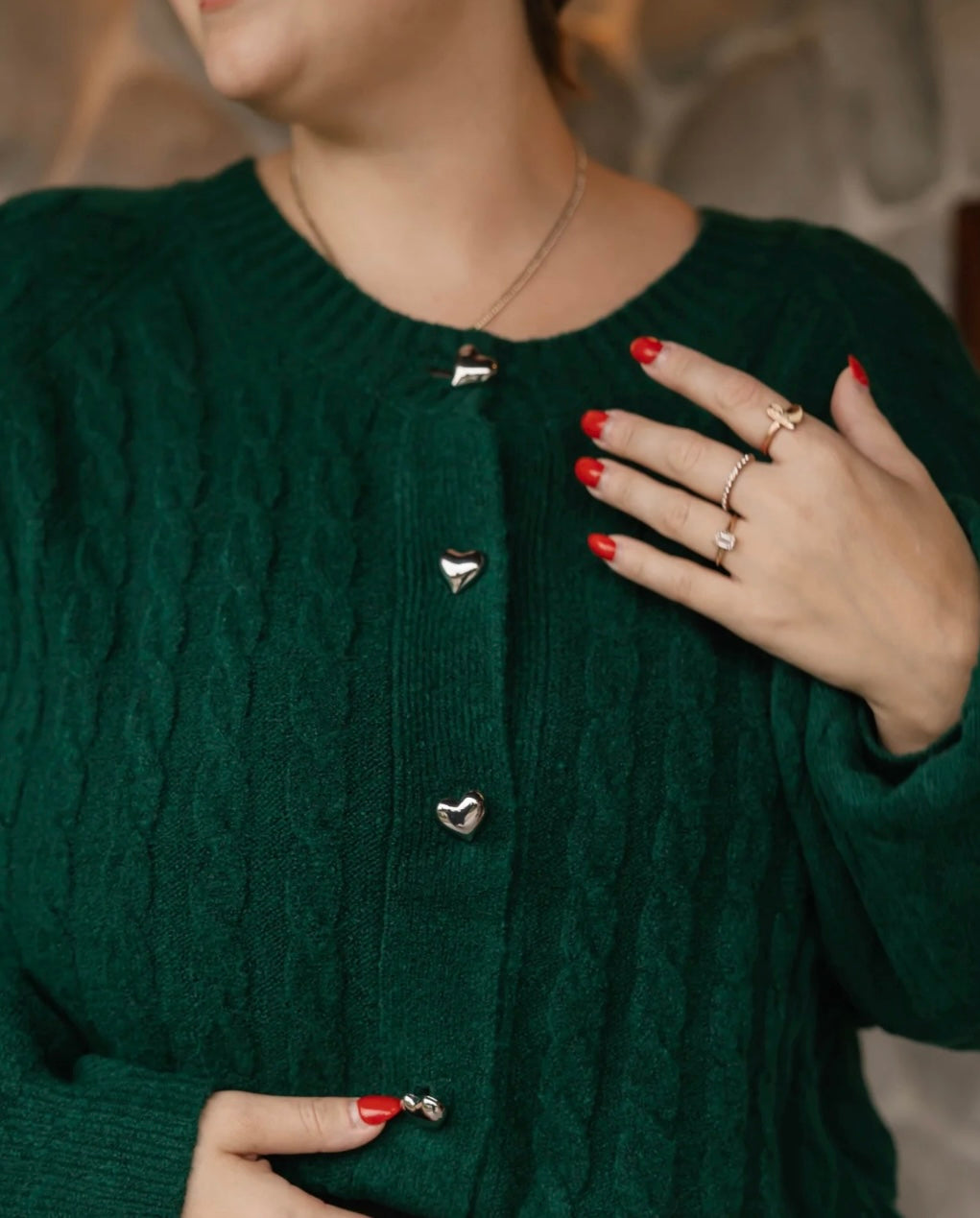 Smash & Tess BELLA Cardigan - Holiday Green