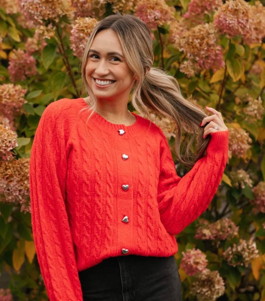 Smash & Tess BELLA Cardigan - Santa Red