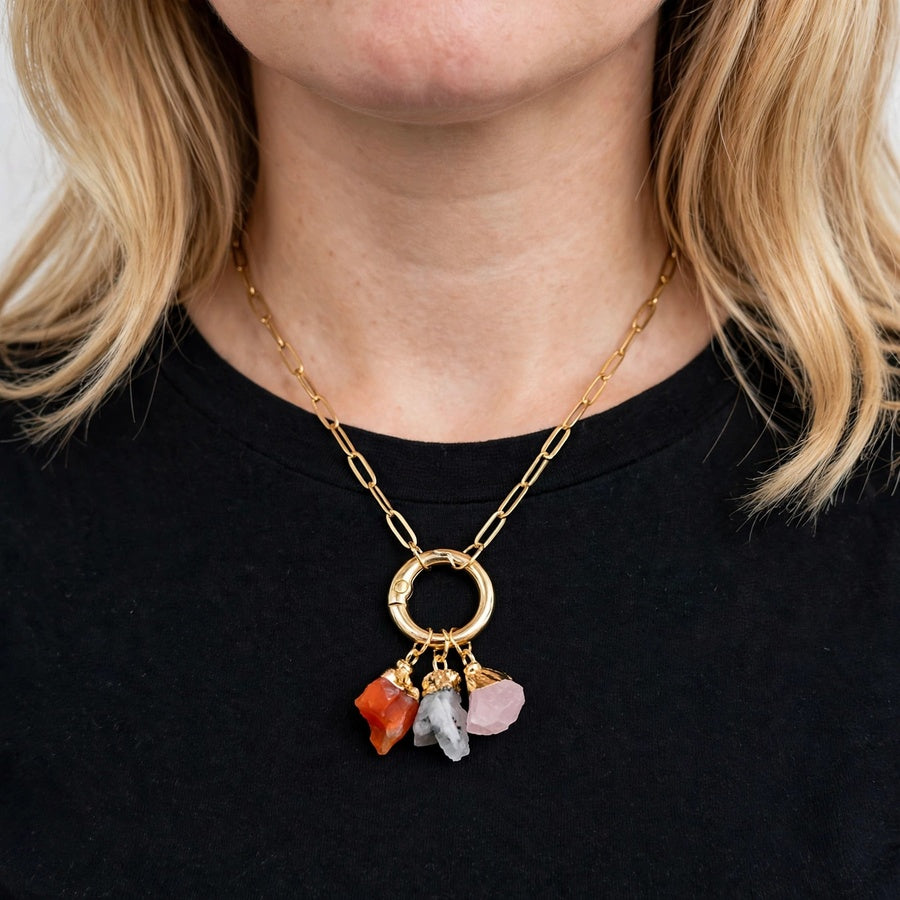 Mayuri's Beads - CANCER Trinity Birthstone Necklace