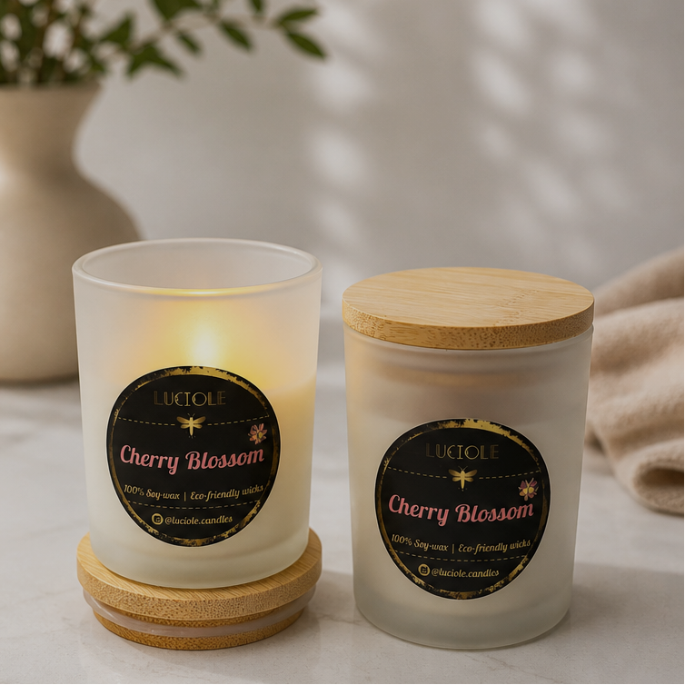 Luciole Candles - Cherry Blossom Soy Wax Candle (7oz)