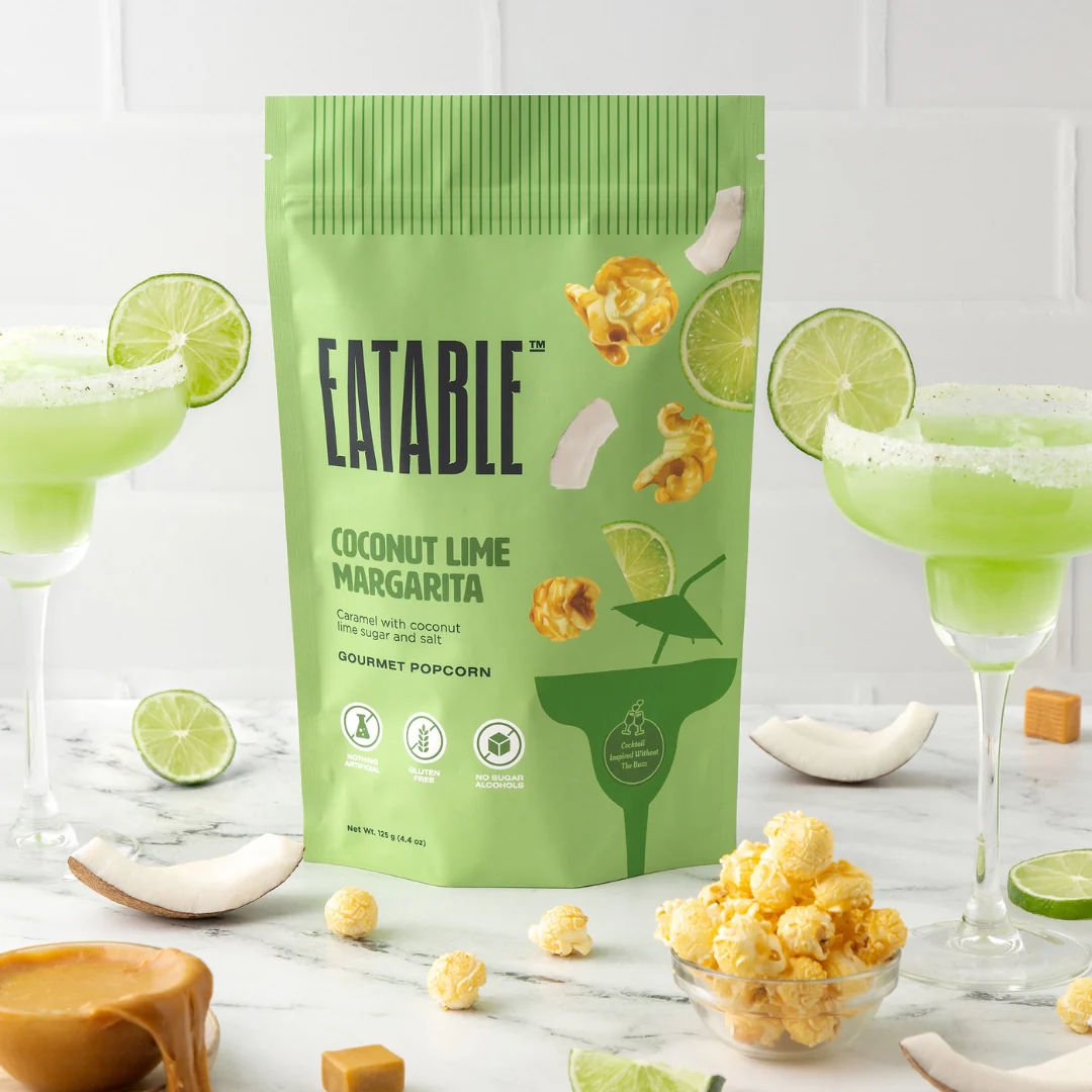 EATABLE Gourmet Popcorn - Coconut Lime Margarita Pops