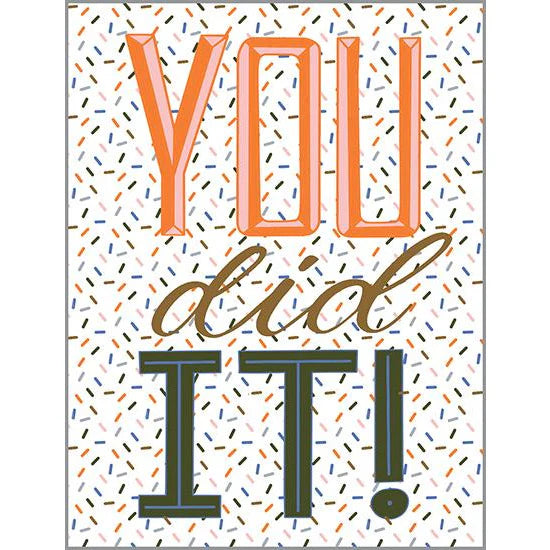 Gina B Designs Congratulations "You Did It" Greeting Card