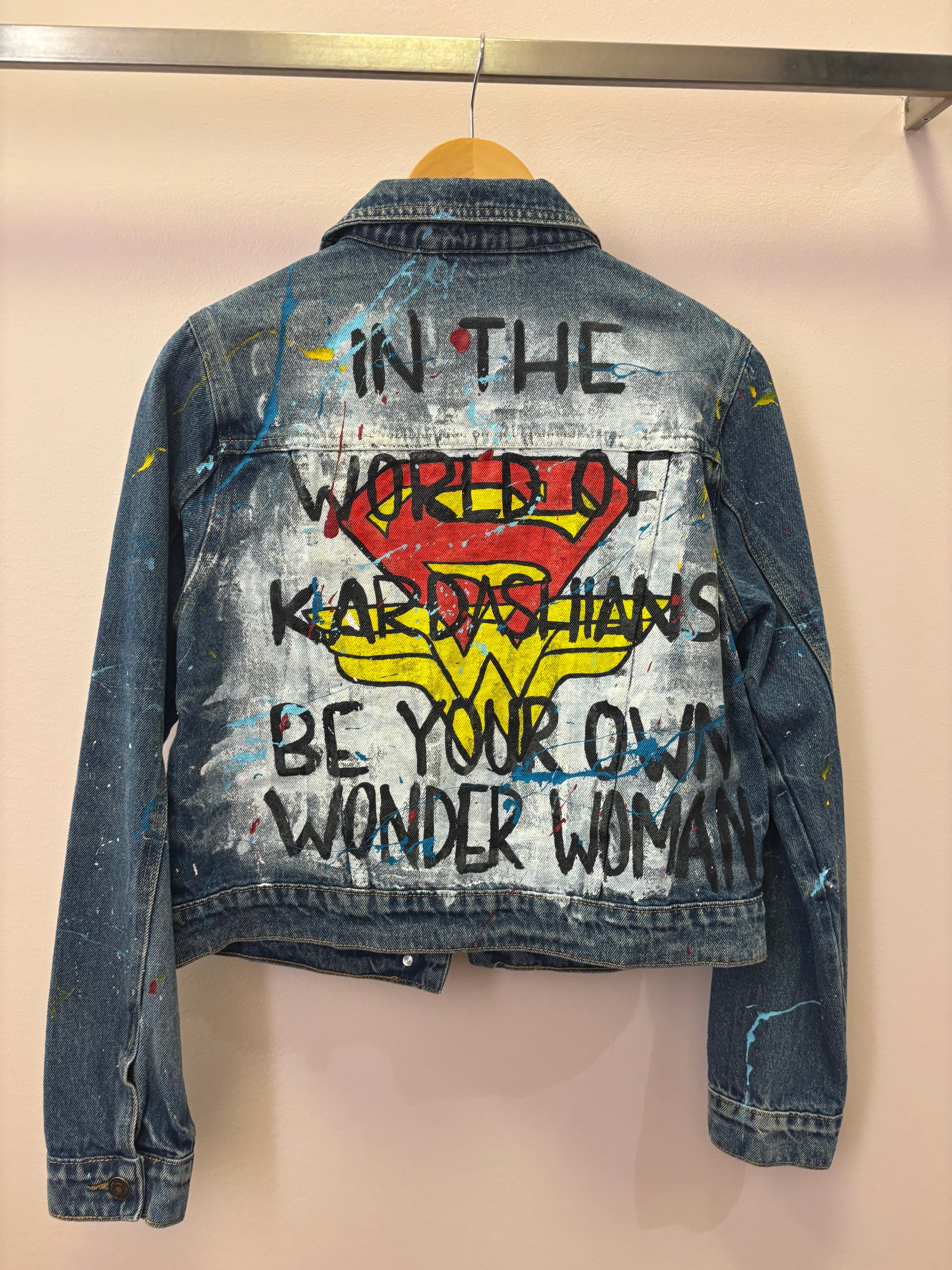 Shar-J Experience - Wearable Art Upcycled Denim Jacket