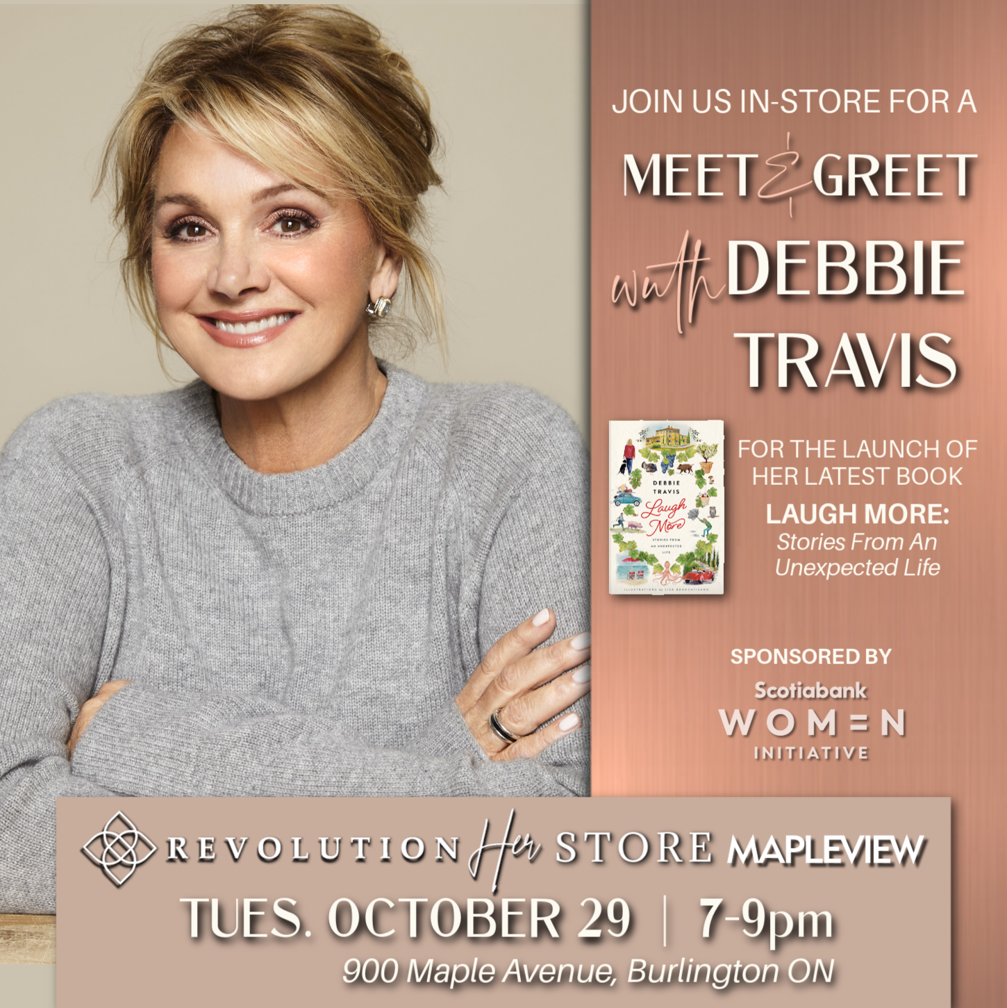 Meet & Greet with Debbie Travis (October 29 - Mapleview)