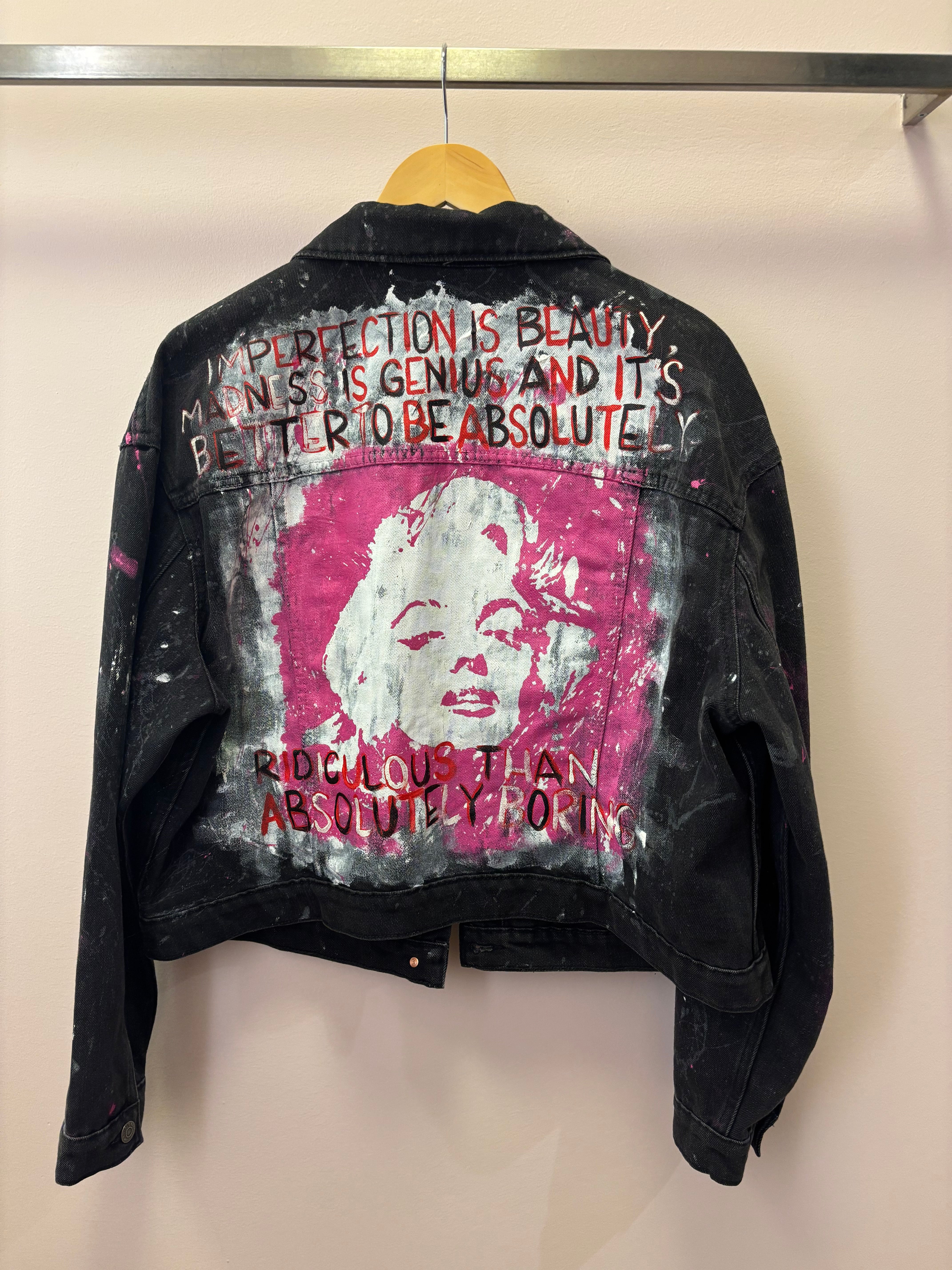 Shar-J Experience - Wearable Art Upcycled Denim Jacket