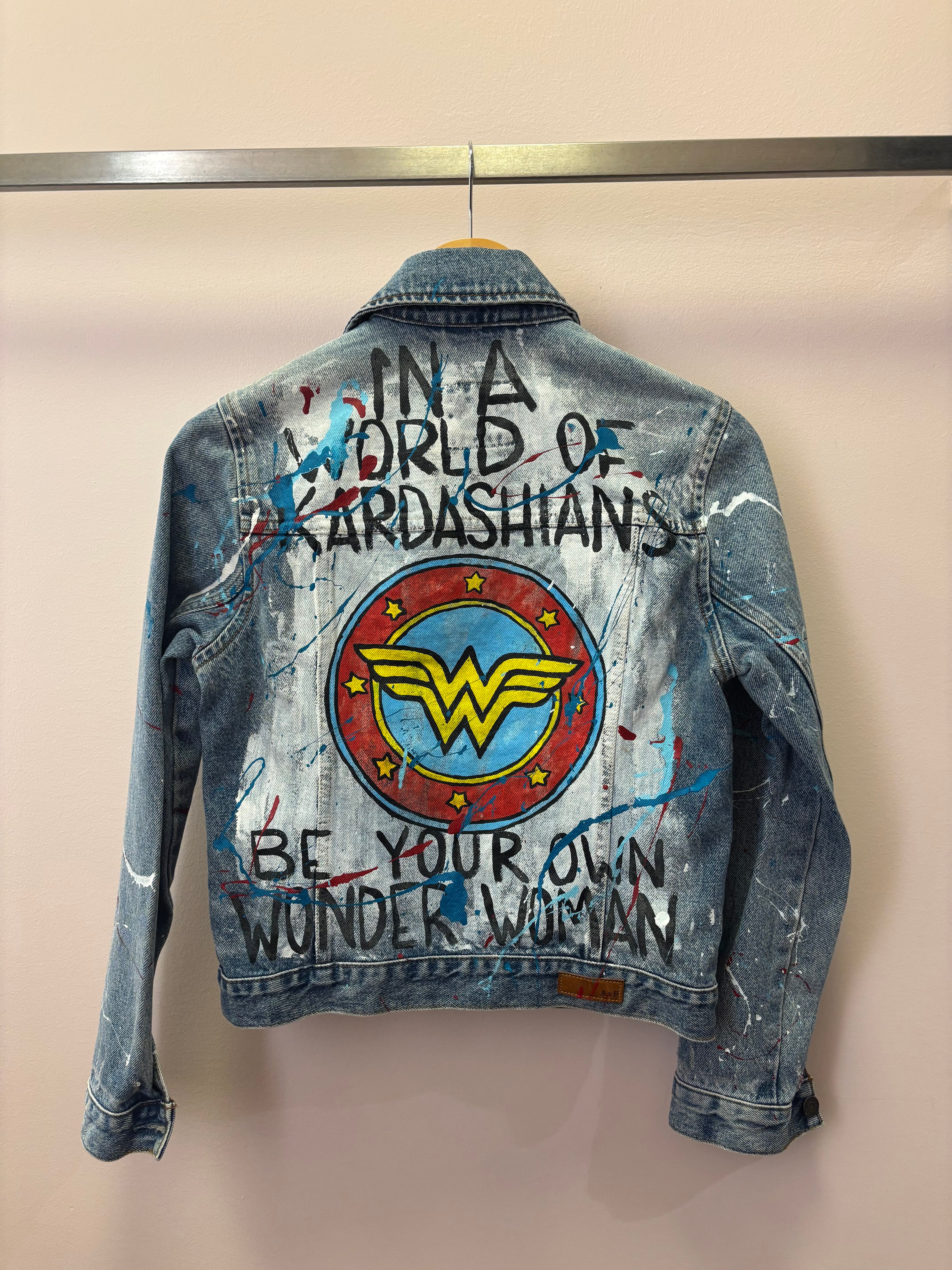 Shar-J Experience - Wearable Art Upcycled Denim Jacket