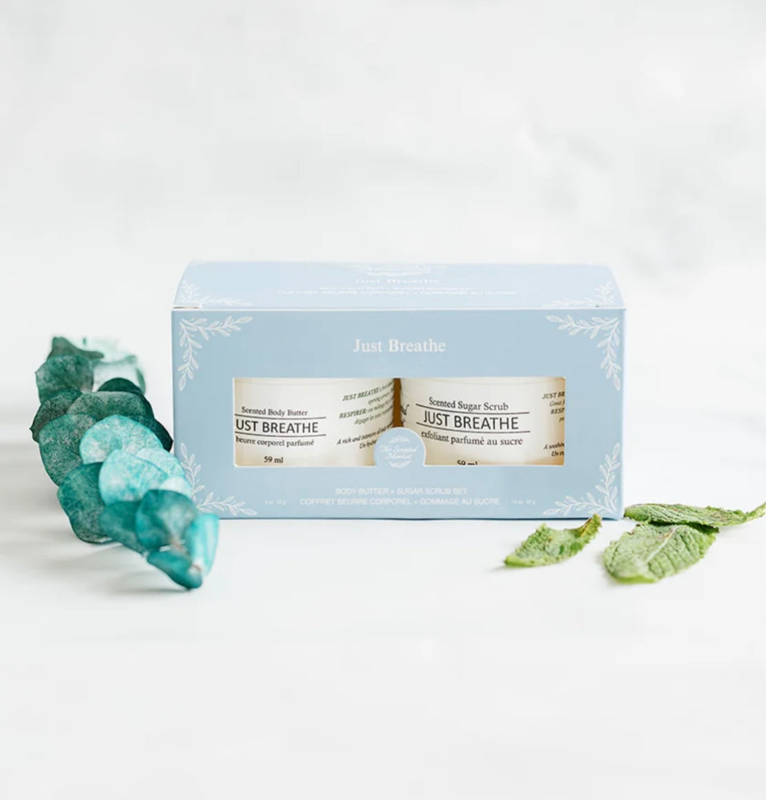 The Scented Market - Just Breathe Body Butter / Scrub Gift Set