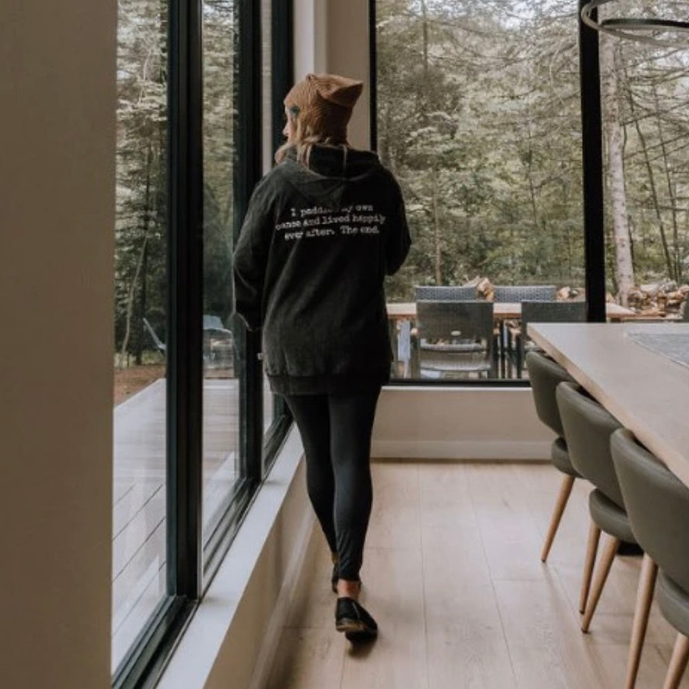 Canoe & Lake Unisex Mineral Wash Hoodie