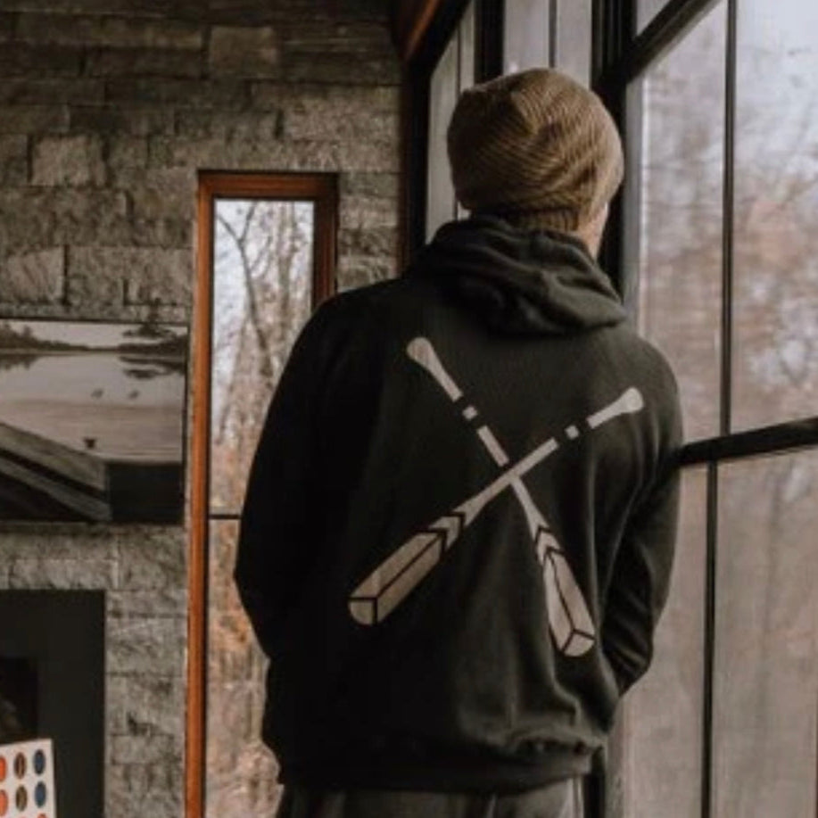 Canoe & Lake Values Waffle Hoodie Sweater