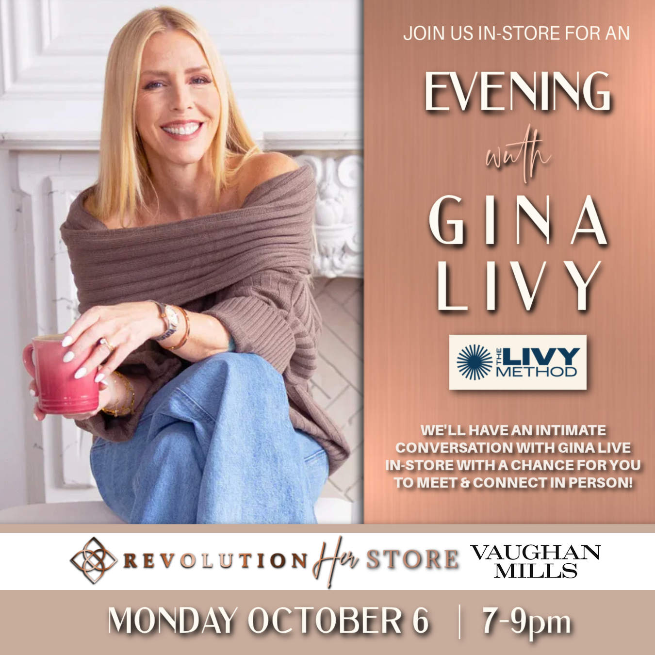 An Evening with Gina Livy at The RevolutionHer Store