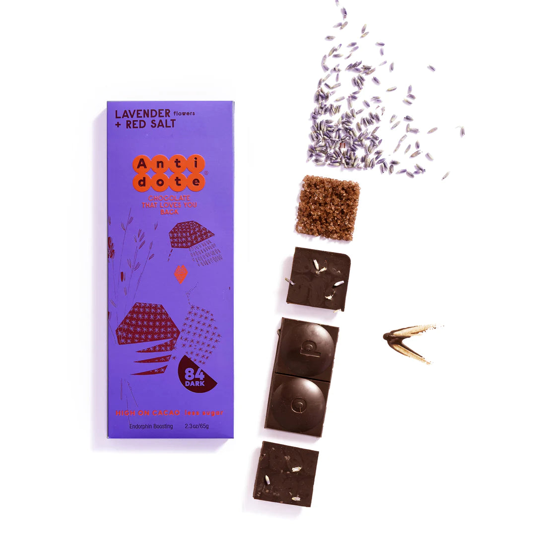 Antidote Chocolate - Lavender + Red Salt