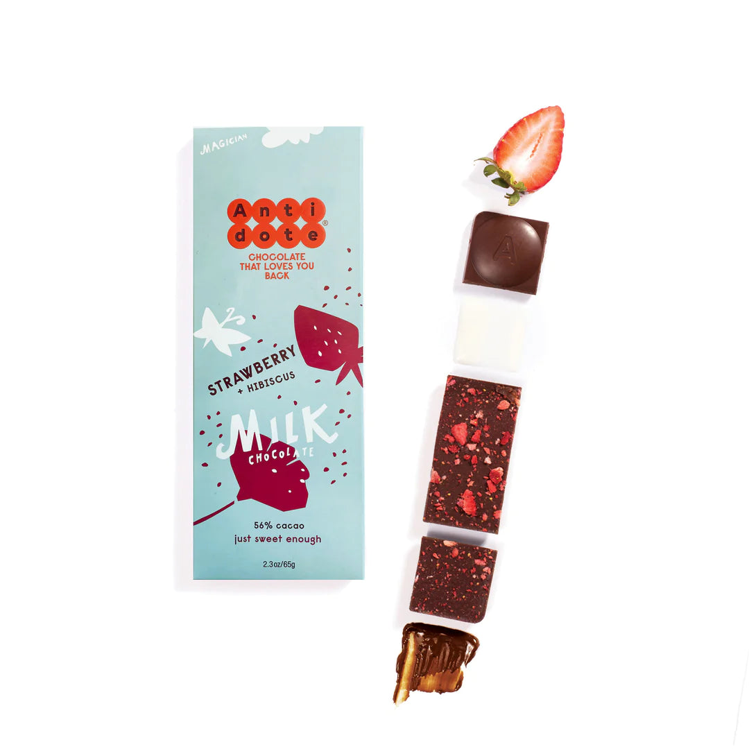 Antidote Chocolate - Strawberry + Hibiscus