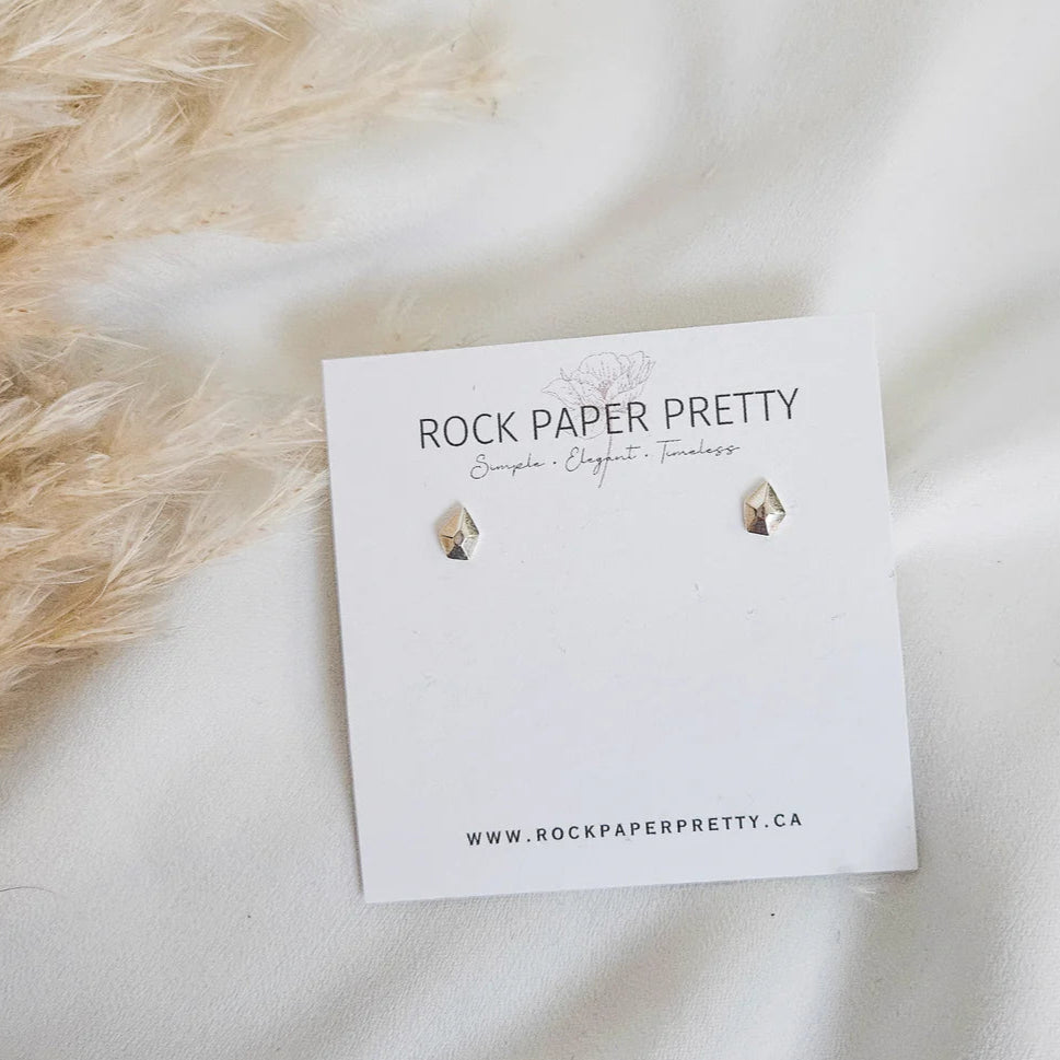 Rock Paper Pretty - Sterling Silver Gem Stud Earrings