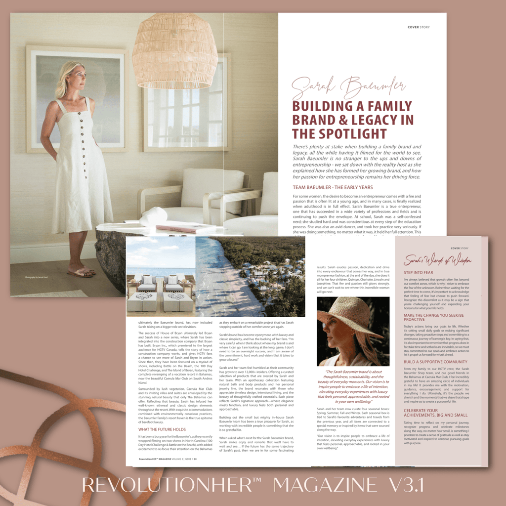 RevolutionHer™ Magazine V3.1 featuring Sarah Baeumler