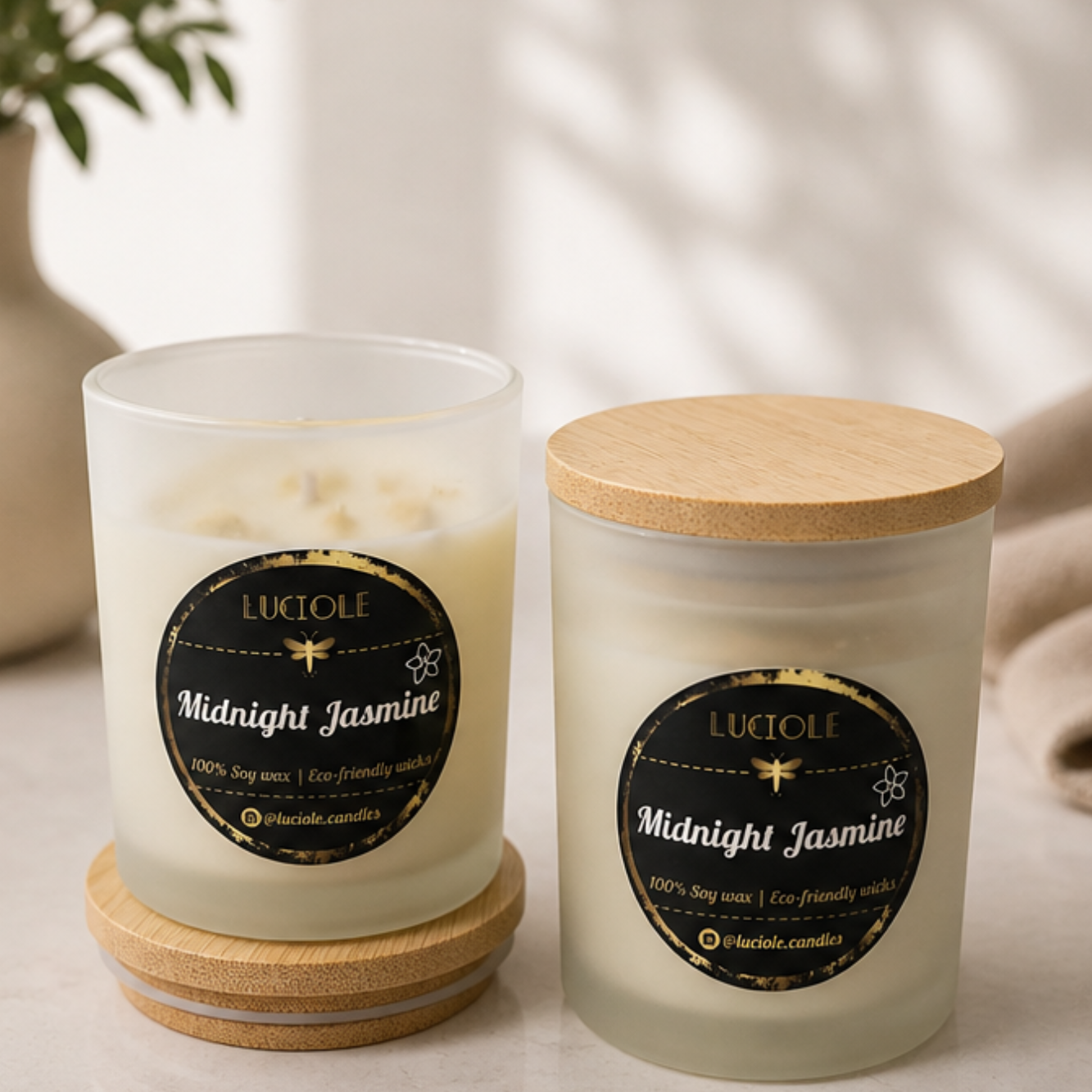 Luciole Candles - Midnight Jasmine Soy Wax Candle (7oz)