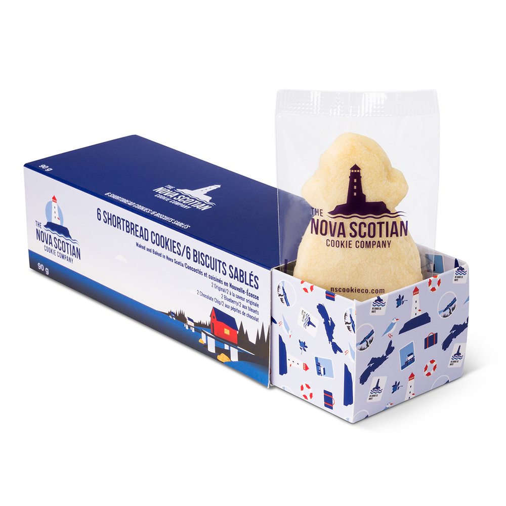 The Nova Scotian Cookie Co - 6 Pack Cookie Box